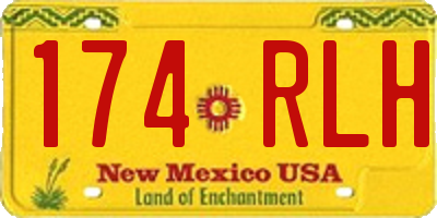 NM license plate 174RLH