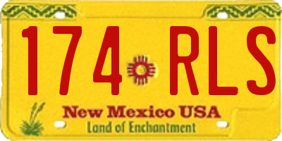 NM license plate 174RLS