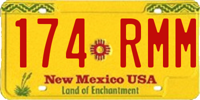 NM license plate 174RMM