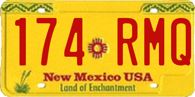 NM license plate 174RMQ
