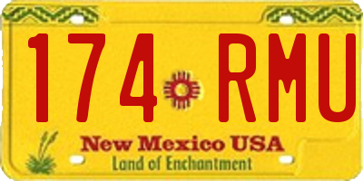 NM license plate 174RMU