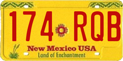 NM license plate 174RQB