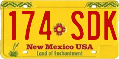 NM license plate 174SDK