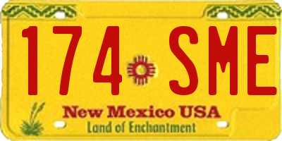 NM license plate 174SME