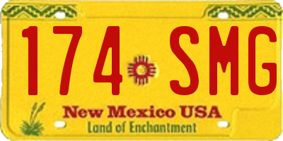NM license plate 174SMG
