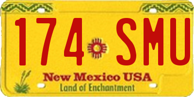 NM license plate 174SMU