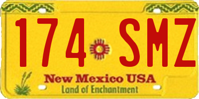 NM license plate 174SMZ