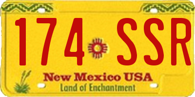 NM license plate 174SSR