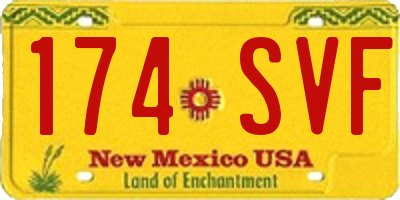 NM license plate 174SVF