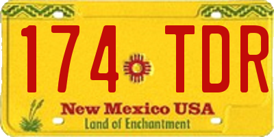 NM license plate 174TDR