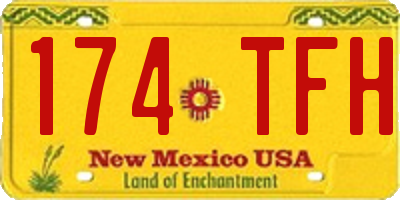 NM license plate 174TFH