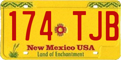 NM license plate 174TJB