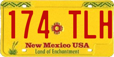 NM license plate 174TLH