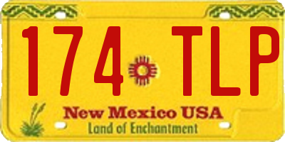 NM license plate 174TLP