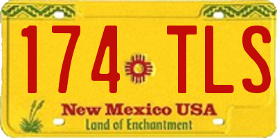 NM license plate 174TLS