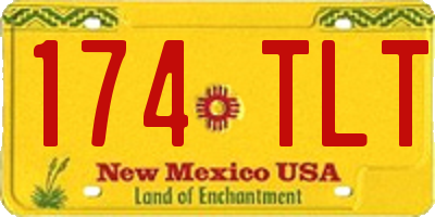 NM license plate 174TLT