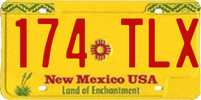 NM license plate 174TLX