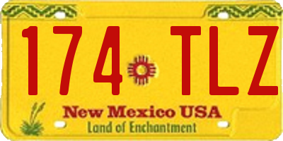 NM license plate 174TLZ