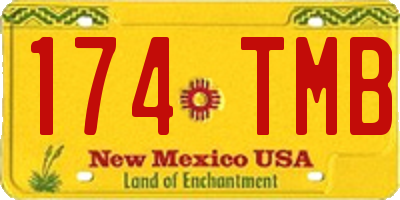 NM license plate 174TMB