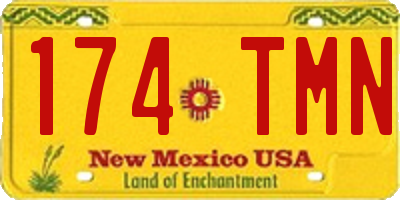 NM license plate 174TMN