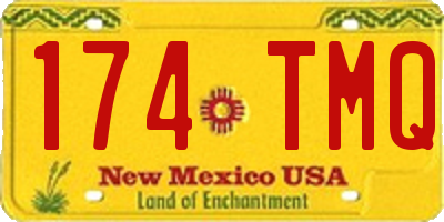NM license plate 174TMQ
