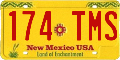 NM license plate 174TMS