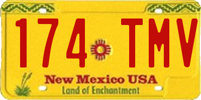 NM license plate 174TMV