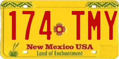NM license plate 174TMY