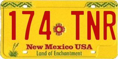 NM license plate 174TNR