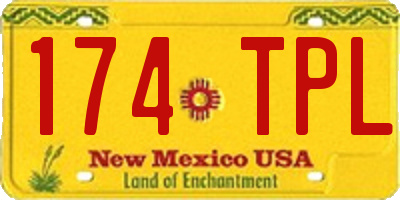 NM license plate 174TPL