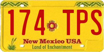 NM license plate 174TPS