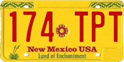 NM license plate 174TPT