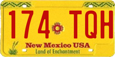 NM license plate 174TQH