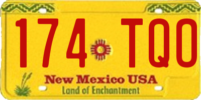 NM license plate 174TQO