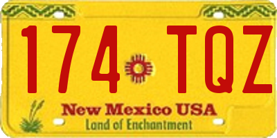 NM license plate 174TQZ