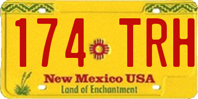 NM license plate 174TRH