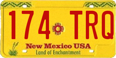 NM license plate 174TRQ