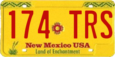 NM license plate 174TRS