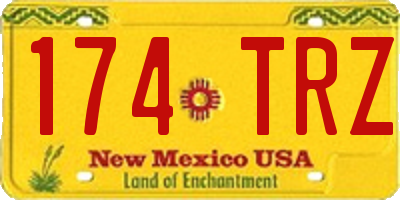 NM license plate 174TRZ