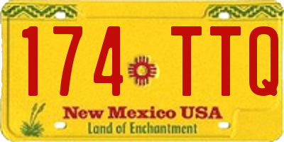 NM license plate 174TTQ