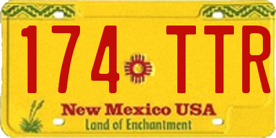 NM license plate 174TTR