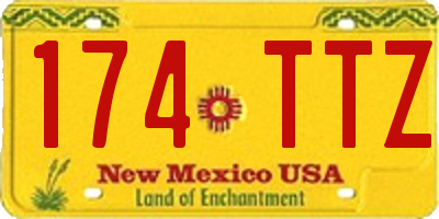 NM license plate 174TTZ