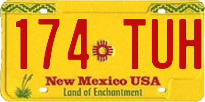 NM license plate 174TUH