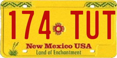 NM license plate 174TUT