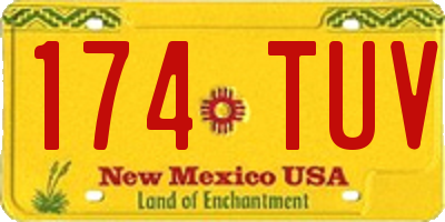 NM license plate 174TUV