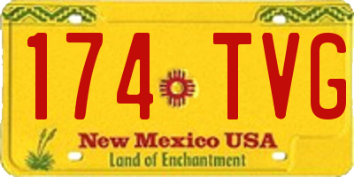 NM license plate 174TVG