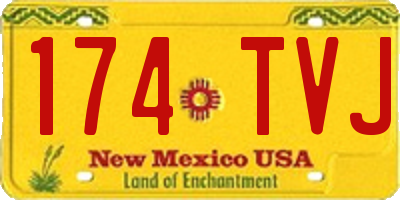 NM license plate 174TVJ
