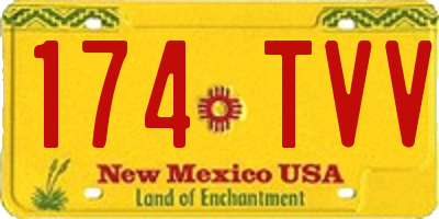 NM license plate 174TVV