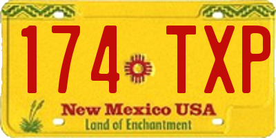 NM license plate 174TXP