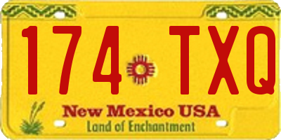 NM license plate 174TXQ